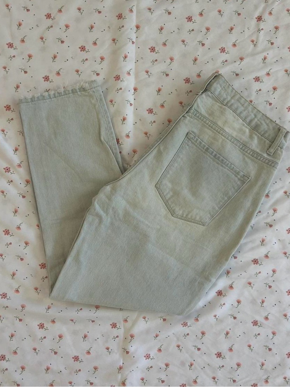 Flying Monkey Light Wash High-Waist Straight Jeans